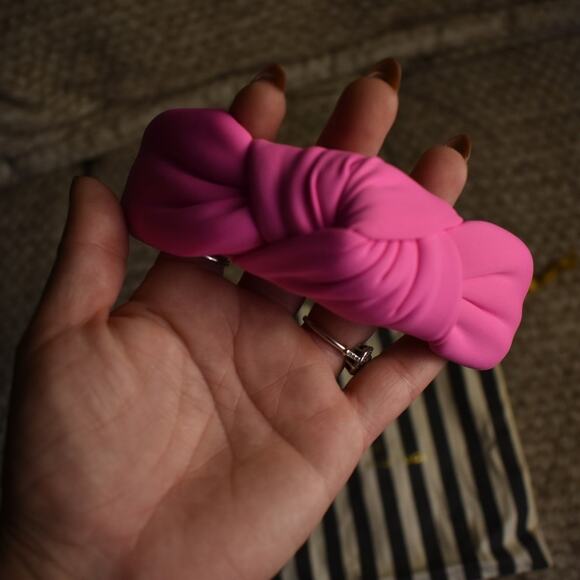 Lele Sadoughi Neon Pink Signature Knot Headband main image 4